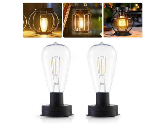 2 Pack Solar Light Bulb Solar Light Replacement Top 8.5cm