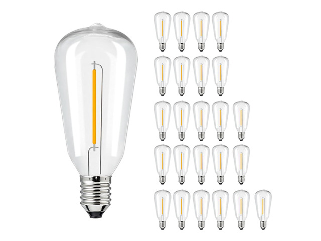 24Pack AC230V LED ST38 Vintage Replacement Bulbs