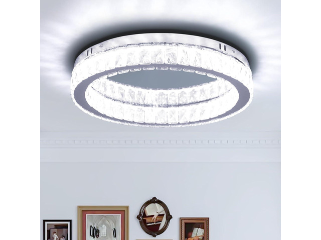 17.7' Crystal Flush Mount Ceiling Light