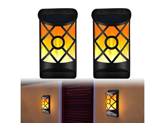 2PCS Solar Wall Lights Outdoor