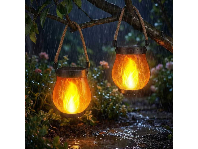 2 Pack Solar Lanterns Outdoor