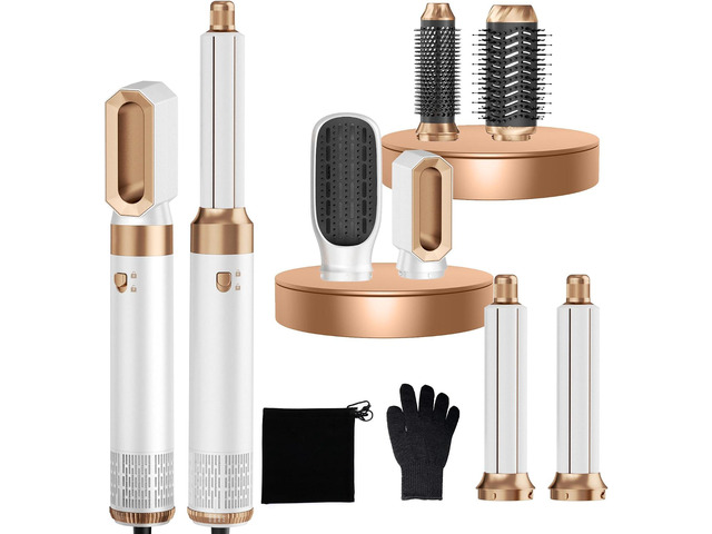 Airbrush 7 in 1 Air Styler Hair Styler Magic Styler with Auto-Wrap Air Curler