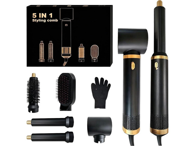 Hair Dryer Comb 5-in-1 Automatic air Curling Iron Set Hair