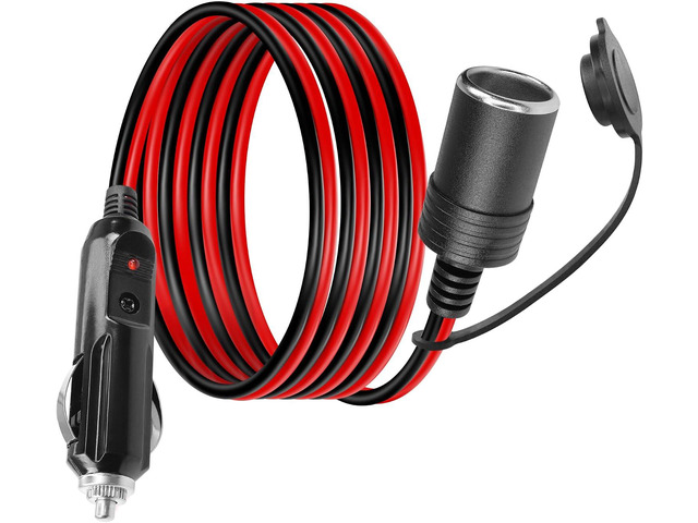 12V Cigarette Lighter Extension Cord 6.6FT/2M