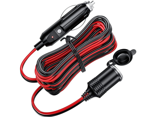 Car Cigarette Lighter Extension Cord Cable Adapter Plug 13ft/4m