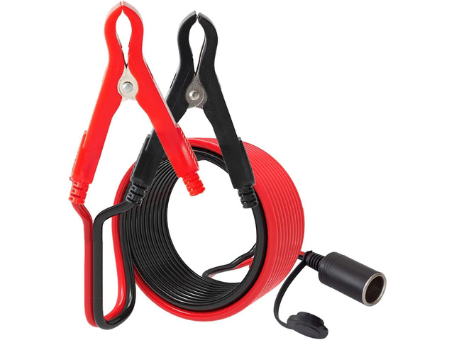 Car Cigarette Lighter Alligator Clips Extension Cable