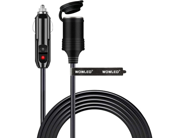 Cigarette Lighter Extension Cord 10ft 8A