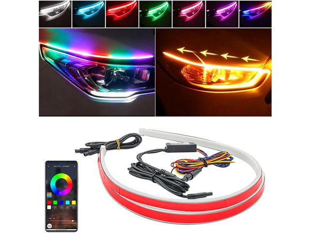 Car Headlights LED Strip Turn Signal