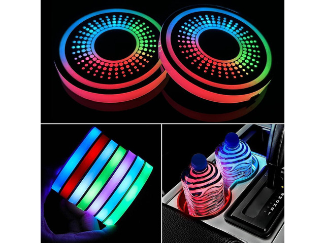 LED Car Cup Holder Lights