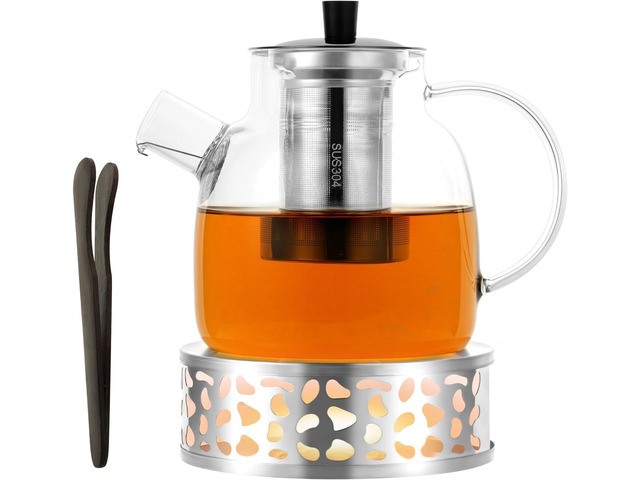 1500ml Glass Teapot Borosilicate Glass Strainer Teapot