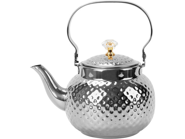 Hammered Tea Pot Stainless Steel teapot Loose Leaf Kettle for Tea