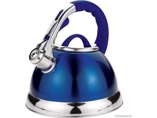 3.5 Litre Whistling Kettle - Modern Stainless Steel Retro Design