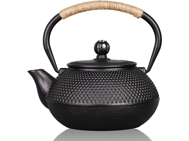 Cast Iron Teapot with Stainless Steel Infuser