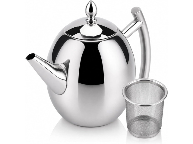Tea Kettle Stainless Steel Teapot Coffee Pot Large Capacity