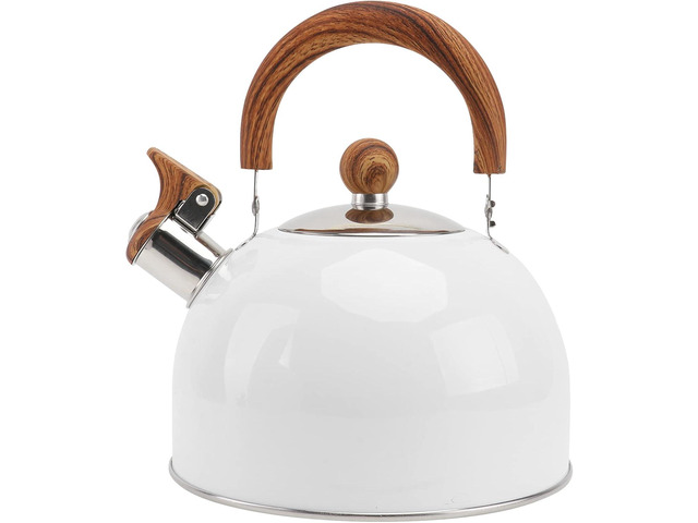 White Whistle Water Kettle 2.5L Teakettle