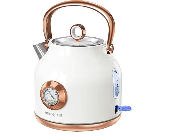 1.7L Stainless Steel Tea Kettle with Large Temperature Gauge
