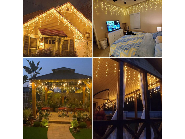 Solar Icicle Lights
