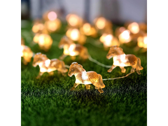 Horse Fairy String Lights Pony Cute Decorative Lights 20 LEDs Night Light