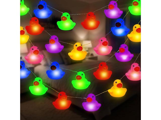 60/100 LED Rubber Duck String Lights Valentines Tree Decor