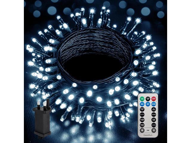 LED Plug-in Christmas Lights - Waterproof Holiday String Lights with Remote