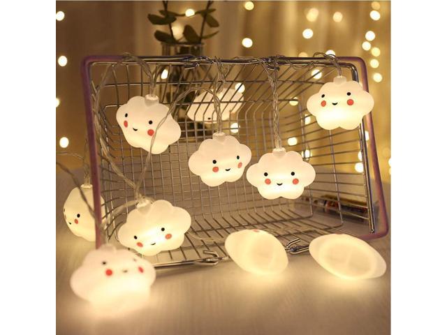 Baby Kids Cute Cloud Face Shape Lamp Room Light