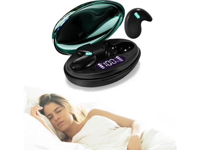 Sleep Earbuds Ultra-Thin Wireless Bluetooth 5.3 Earbuds for Side Sleepers, Noise Blocking Sleep Headphones with 6H Playtime, Ergonomic Mini Design...