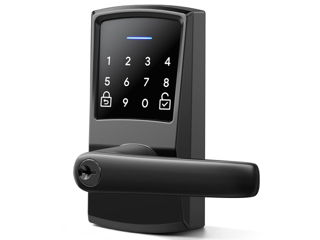 Keypad Door Lock with Handle, Nyboer Keyless Entry Digital Handle Lock, Smart Lo