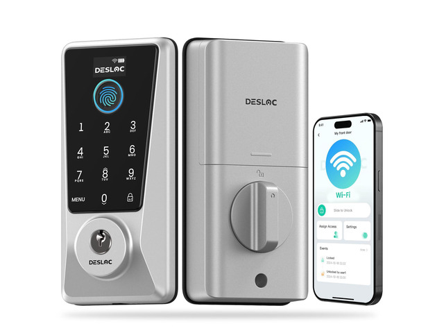 DESLOC WiFi Fingerprint Smart Keypad Door Lock D110 Plus with App Control Front