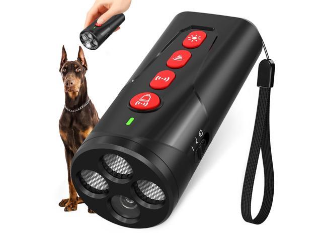 Dog Bark Deterrent Device, 3X Ultrasonic Anti Barking Device 6 Modes Dog Trainer Rechargeable & Portable Safe Bark Control Indoor Outdoor for All...