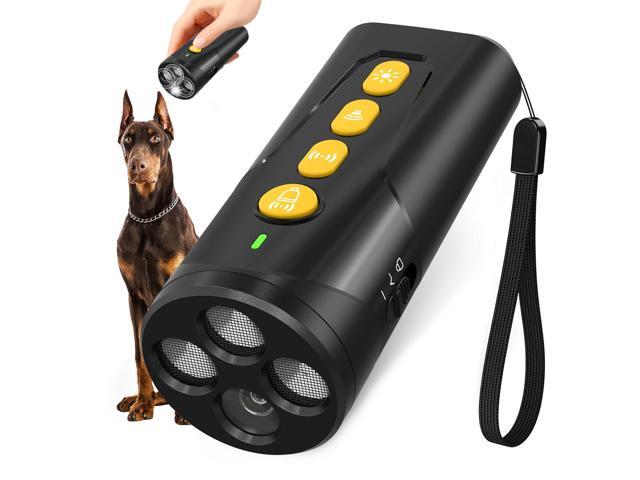 Dog Bark Deterrent Device, 3X Ultrasonic Anti Barking Device 6 Modes Dog Trainer Rechargeable & Portable Safe Bark Control Indoor Outdoor for All...