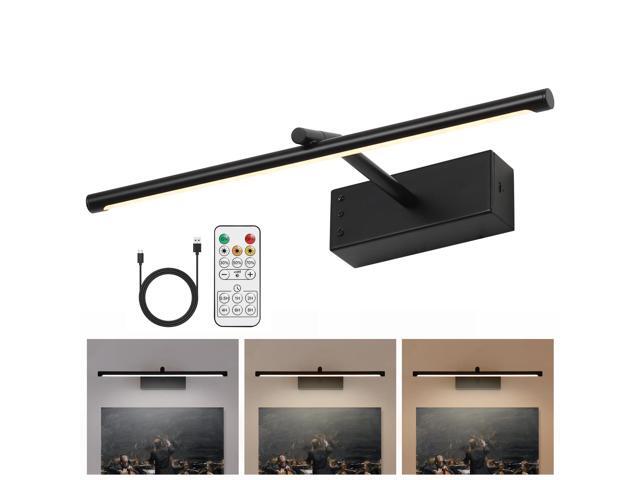 16in Wireless Picture Light, Battery Operated LED Wall Sconce Dimmable 3 Color Temperature Gallery Lighting with Timer for Artwork, Painting,...