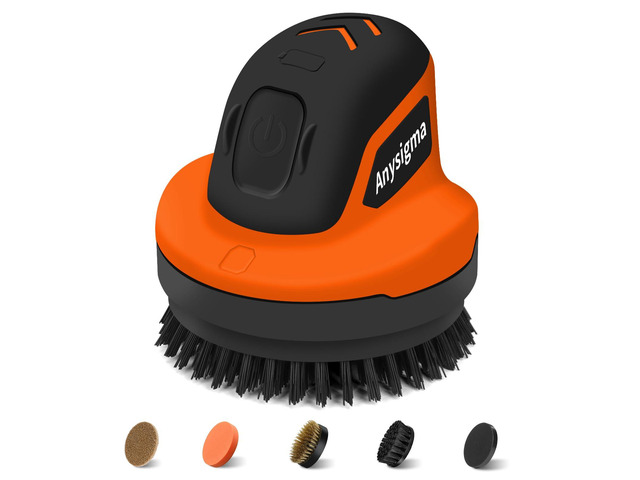 Electric Grill Brush for Outdoor Grill- 4 Replaceable Heads, 3000mAh IPX7 Waterproof BBQ Cleaning Scrubber for Kitchen & Car & Bathroom - Ideal...