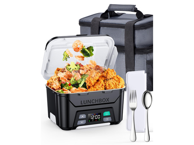 Docusvect Cordless Electric Lunch Box for Adults 1.3L with Schedule Heating 20,0