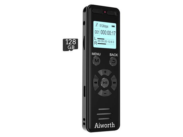 136GB Digital Voice Recorder Voice Activated Recorder for Lectures Meetings - aiworth 9860 Hours Sound Audio Recorder Dictaphone Recording Device...