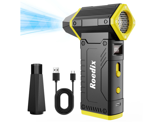 Roedix Compressed Air Duster Canned, 10000mAh 210000RPM 8-Gear Air Blower