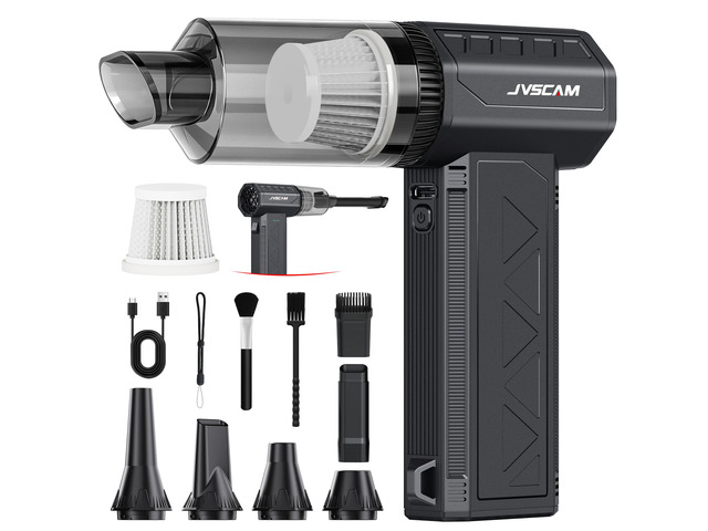 Compressed Air Duster & Vacuum Cleaner, 3-in-1 150000RPM Cordless Air Blower