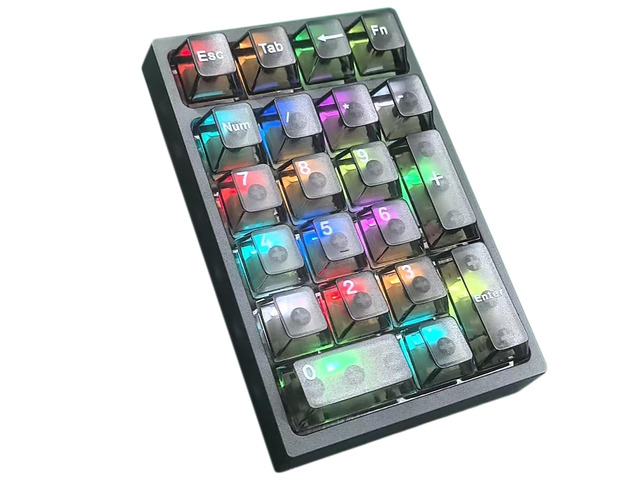 BOYI TD21 Hot Swappable Numpad,21 Keys Mini Numpad Portable Keypad Bluetooth 5.0/2.4GHz/Wired Number Pad Keyboard PBT Keycaps RGB Backlit Type-C...