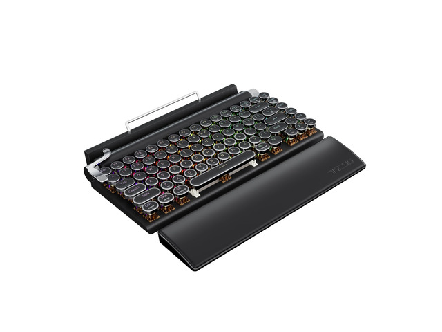 7KEYS Typewriter Keyboard Wireless Retro Style, Vintage Classical Mechanical Key
