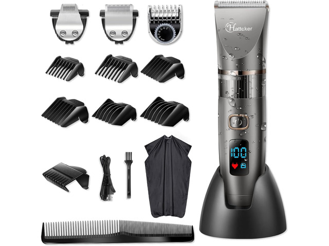 Hatteker Beard Trimmer for Men Professional Hair Clipper Hair Trimmer Shaver Hai