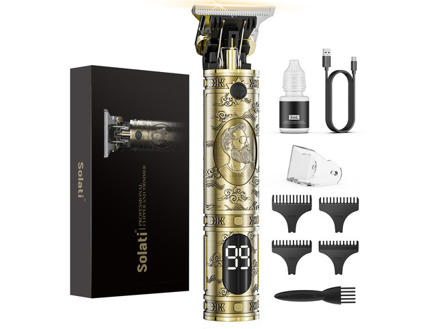 Solati Hair Clippers for Men, Professional Hair Trimmer Zero Gapped T-Blade Trimmer Cordless Rechargeable Edgers Clippers Electric Beard Trimmer...