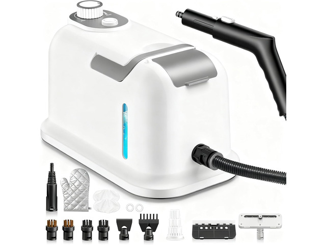 Steam Cleaner, 2500W High Pressure Steam Cleaner with 15PCS Accessories, 10s Hea