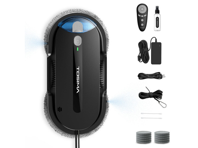 Tosima X1 Window Cleaning Robot Dual-Nozzle Ultrasonic Water Atomization, 85ml V