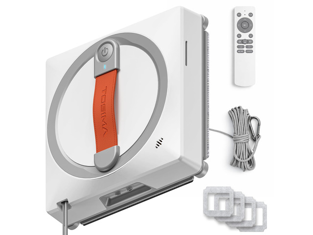 WA9C Pro Window Cleaning Robot, 4-Nozzle Dual Spray, 6 Cleaning Modes