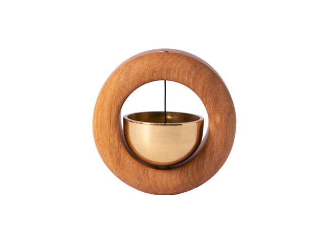 Magnetic Shopkeepers Bell for Door Opening,Golden Silk Wood Door Chimes When Doo
