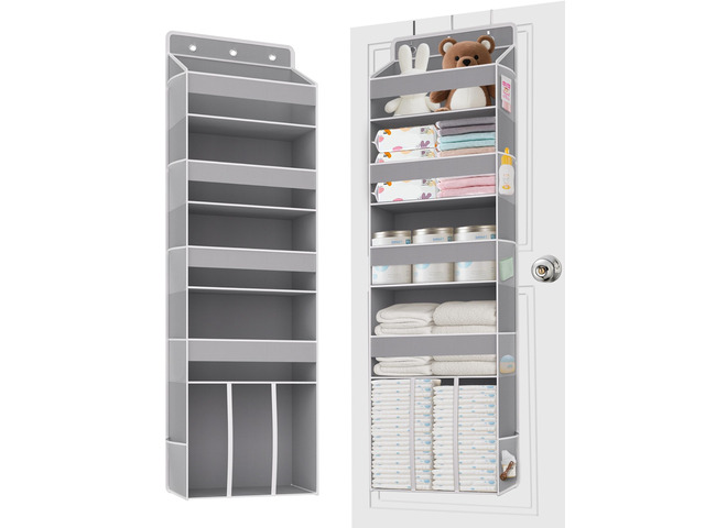 TAHAVICE Heavy Duty Over the Door Organizer with Large Capacity Caddy
