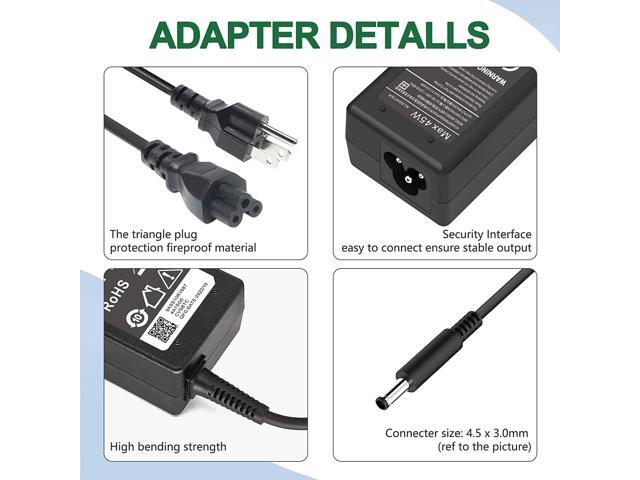45W Charger for Dell Laptop Charger,AC Adapter for Dell Inspiron 15 3000 5000 Series 15-3552 3555 3558 3565 3567 5551 5552 5555 5558 5559 Laptop...