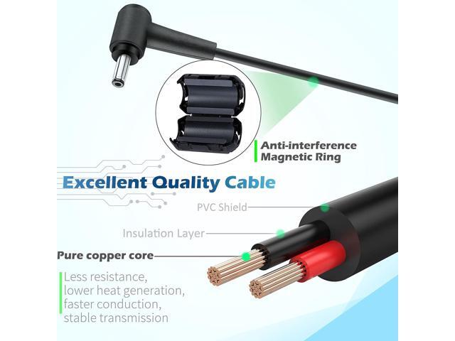 65W Laptop Charger Replacement for Asus Vivobook 15 Series X512 X512D X512DA X512JA X513EA X515 X515J X515EA X540 X540S X540SA X540L F512 F512JA...