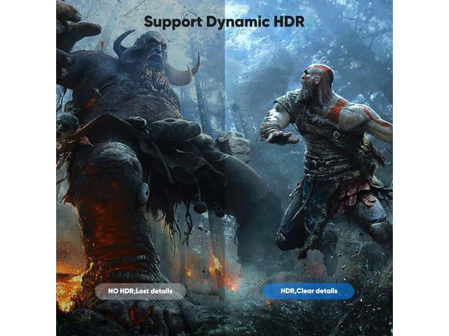 Capshi 8K 4K DisplayPort Cable 1.4, 10FT DP Cable [VESA Certified, 8K@60Hz, 4K@144Hz, 2K@240Hz/165Hz/144Hz], Bradied 32.4Gbps High Speed Display...