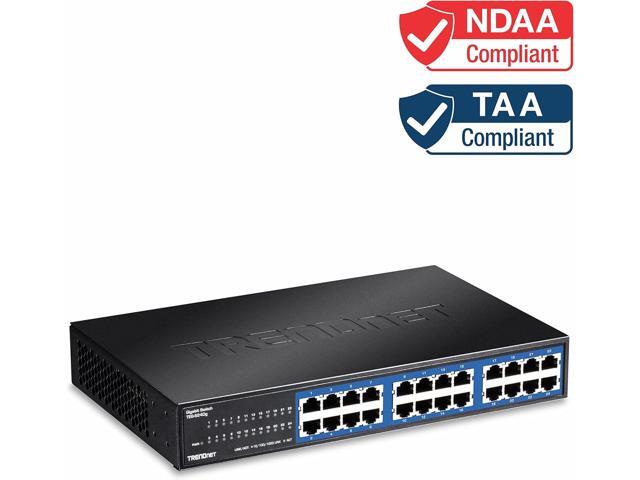 TRENDnet 24-Port Unmanaged Gigabit GREENnet Desktop Switch, Ethernet Network Switch, 24 x 10-100-1000 Gigabit Ethernet RJ-45 Ports, 48Gbps...