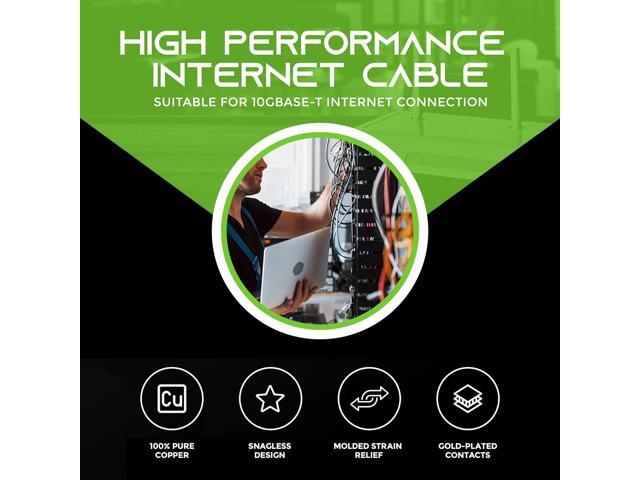 GearIT Cat6 Cable 0.5 ft 6 in (100-Pack) - Cat6 Ethernet Cable, Cat 6 Ethernet Cable, Cat6 Patch Cable, Cat 6 Patch Cable, Cat 6 Cable, Network...